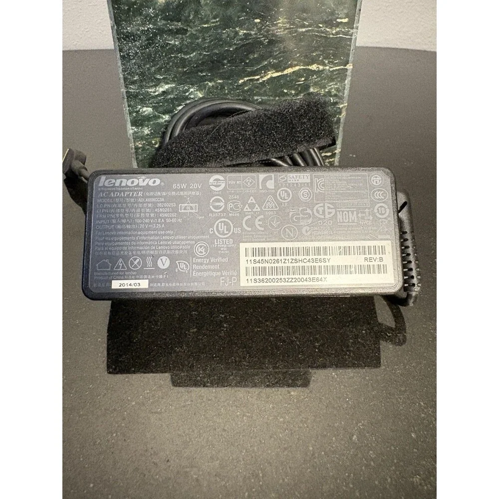 65W Genuine Lenovo  20V 3.5 A Laptop Charger AC Power Adapter Square Tip